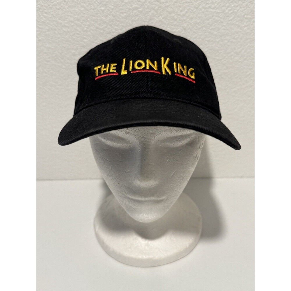 Vintage Disney The Lion King VIP Broadway Musical Strapback Lid Hat Cap  Black